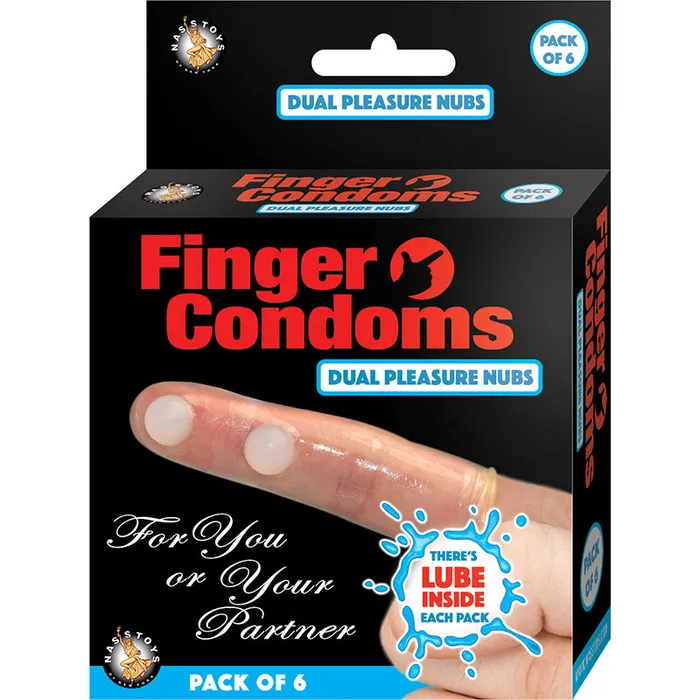 Nasstoys Female Sex Toys Finger Condoms With Lube 6Pk
