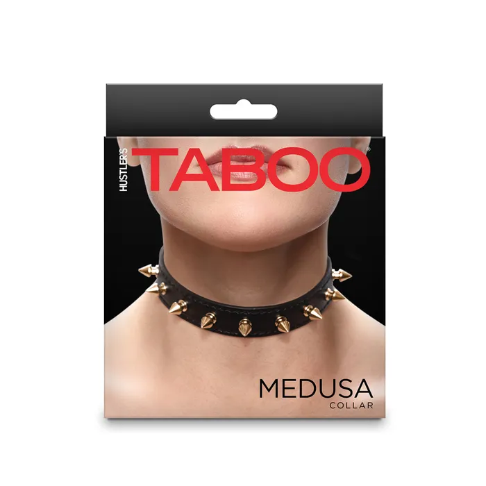 New Sensations Novel Anal Hustler Taboo Medusa Collar Black