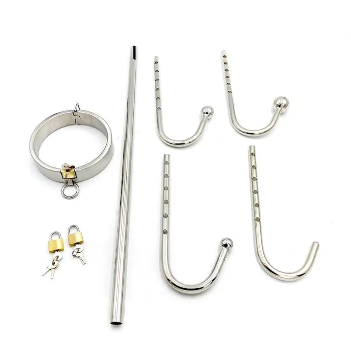 NonVibrating Butt Plugs Stainless Steel Collar Slave Posture Bar Anal Hook Bondage Bdsm Restraints Kit House of Dasein Anal NonVibrating Butt Plugs Stainless Steel Collar Slave Posture Bar Anal Hook Bondage Bdsm Restraints Kit House of Dasein Anal