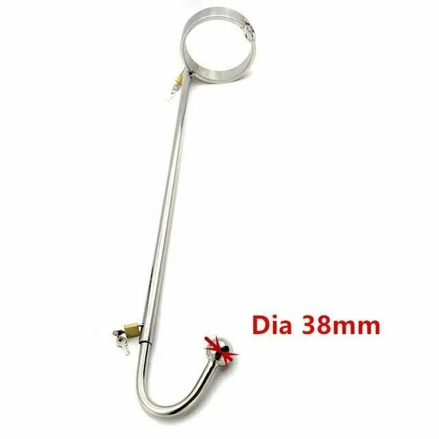 NonVibrating Butt Plugs Stainless Steel Collar Slave Posture Bar Anal Hook Bondage Bdsm Restraints Kit House of Dasein Anal
