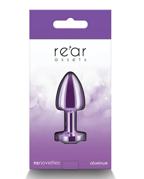 NSNovelties Anal Rear Assets Petite Metal Anal Plug Purple