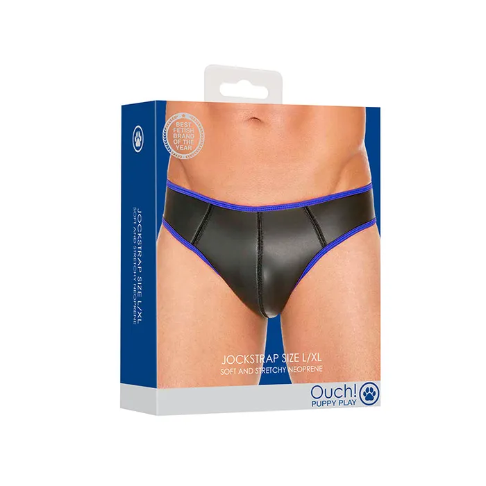 Ouch Puppyplay Neoprenejockstrap Blu Lxl Shots America Llc Couples