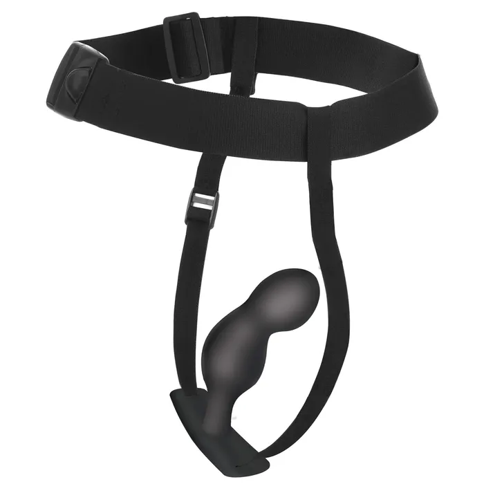PSpot Plugger 28X Silicone Prostate Plug with Comfort Harness and Remote Control Master Series Male Sex Toys