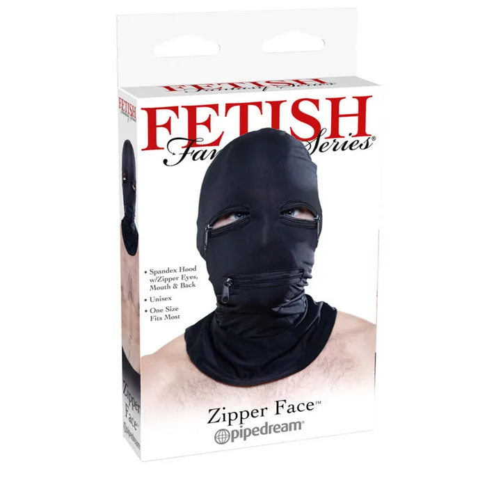 Pipedream Anal Ff Black Zipper Face Hood