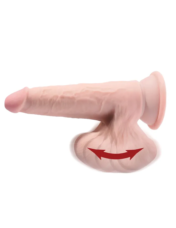 Pipedream Dildos 8 Inch Triple Density Cock With Swinging Balls Light