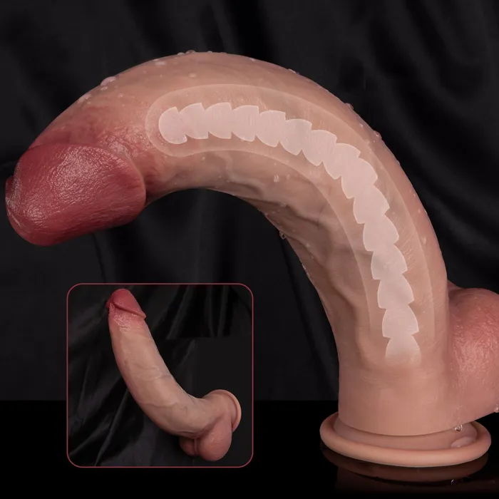QUTOYS Female Sex Toys Titan Shaft HugeLong Realistic Dildo