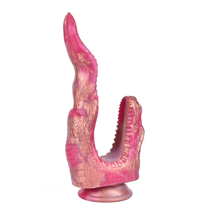 Realistic Dildos Dragon Tongue 22 Centimeter Silicone Double Dildos Women Sex Toys House of Dasein Female Sex Toys
