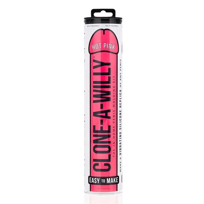 SD Variations CloneAWilly Hot Pink Silicone Vibrators