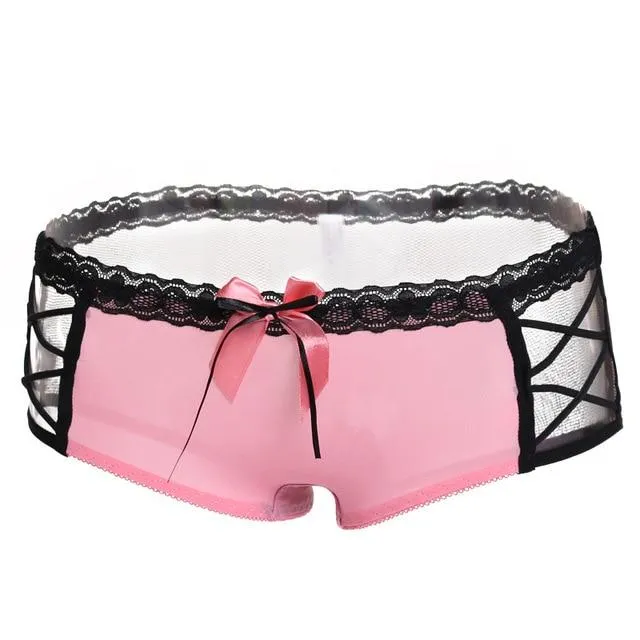 Sexy Lace Panties LowRise Underwear CHASTITY CAGE CO Couples