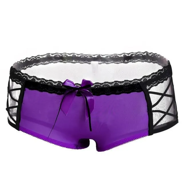 Sexy Lace Panties LowRise Underwear CHASTITY CAGE CO Couples
