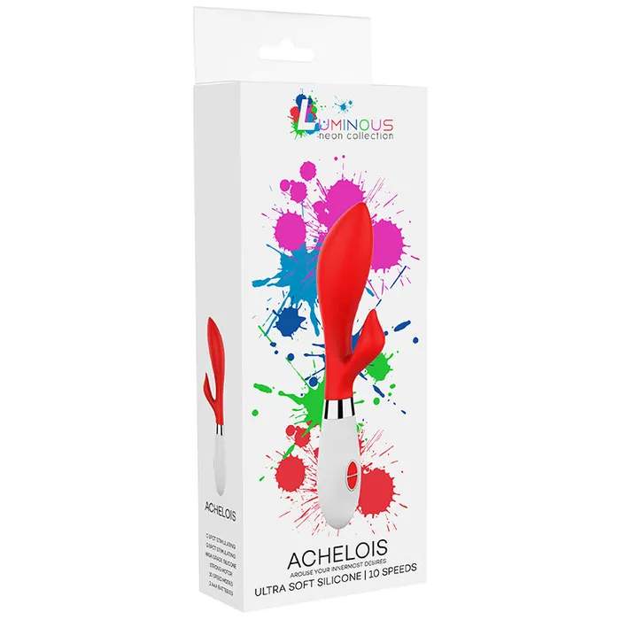 Shots America LLC Anal Luna Neon Achelois Soft Silicone Red