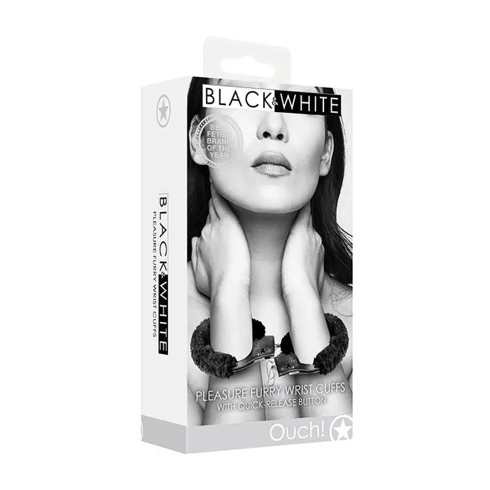 Shots America LLC Couples Ouch BW BeginnerS Furry Hand Cuffs