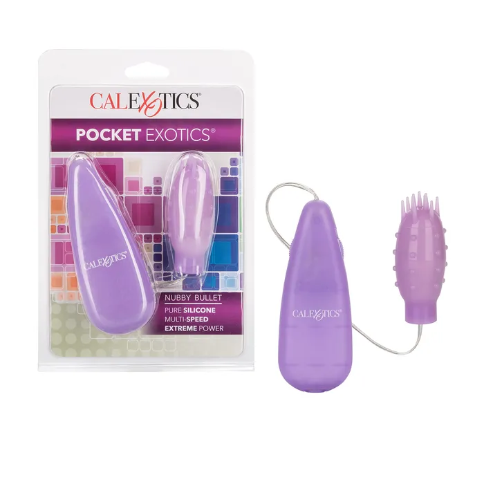 Silicone Slims Nubby Bullet Purple CalExotics Vibrators
