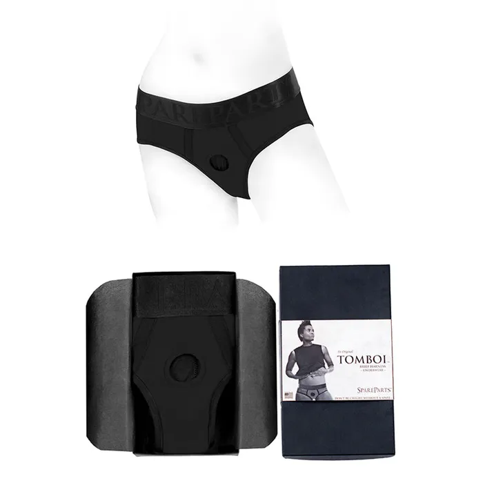 Spareparts Tomboi Nylon Briefs Blk Xxs Spareparts Hardware Vibrators