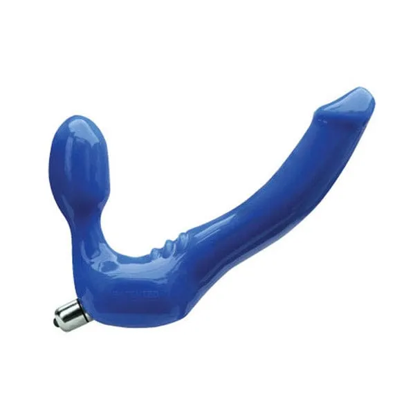 Tantus Dildos Tantus Silicone Feeldoe Slim Double Dong Vibrator Blue