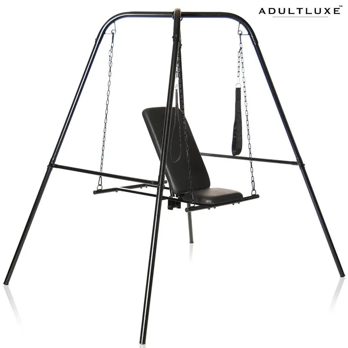 Throne Adjustable Sex Swing With Stand XR Brands Male Sex Toys