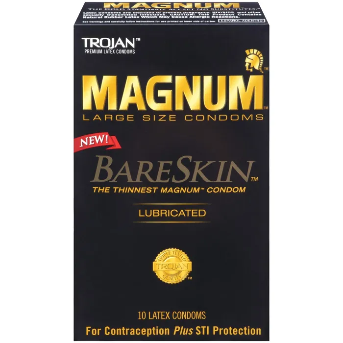 TROJAN Male Sex Toys Trojan Magnum Bareskin 10 Pack