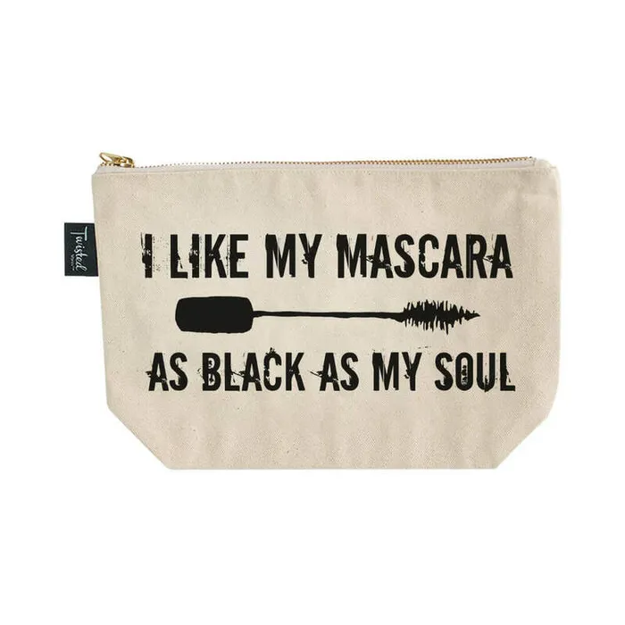 Tw I Like My Mascara Black As Soul Bag Twisted Wares Anal