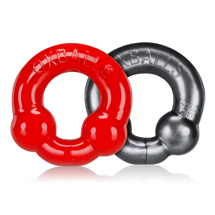 Vibrators Blue Ox Designs Blue Ox Designs Oxballs 64329 Ultraballs 2Pk Cockring Steel Red Vibrators Blue Ox Designs Blue Ox Designs Oxballs 64329 Ultraballs 2Pk Cockring Steel Red