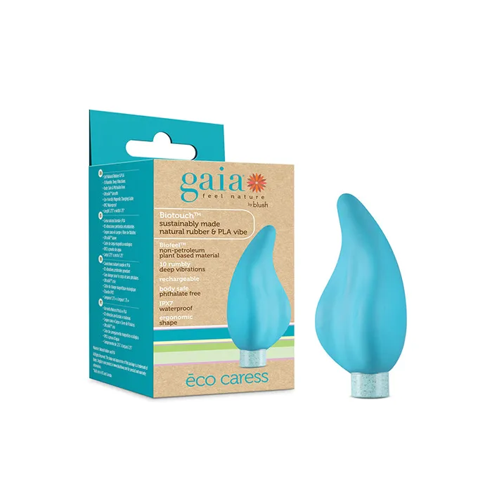 Vibrators Blush Gaia Eco Caress Aqua