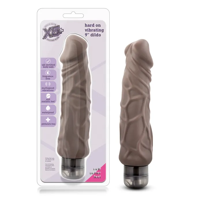 Vibrators Blush X5 Plus Hard On 9 Inch Soft Realistic Vibrating Dildo Ipx7 Subersible Waterproof Adjustable Multi Speed Stimulating Vibrations Adult Toy Sex Toy For Women Men Couples Brown Blush Novelties Vibrators Blush X5 Plus Hard On 9 Inch Soft Realistic Vibrating Dildo Ipx7 Subersible Waterproof Adjustable Multi Speed Stimulating Vibrations Adult Toy Sex Toy For Women Men Couples Brown Blush Novelties