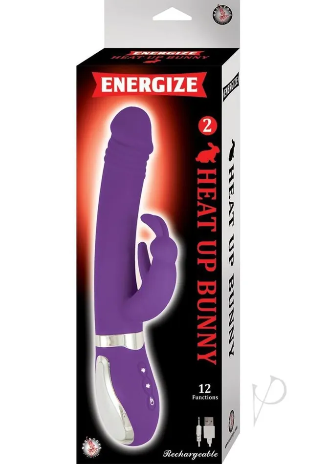 Vibrators Nasstoys Energize Heat Up Bunny 2Purpl E