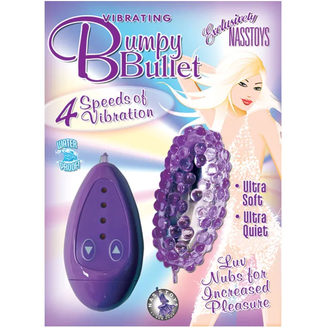 Vibrators Nasstoys Vibrating Bumpy Bullet Wp Purple