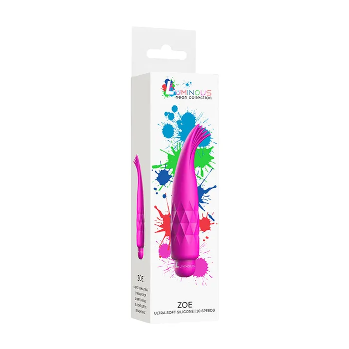 Vibrators Shots America LLC Luminous Zoe Abs Bullet 10Speed Fuchsia