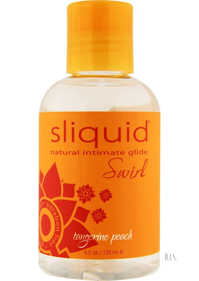 Vibrators Sliquid Lubricants Sliquid Swirl Tangerine Peach 42 Oz