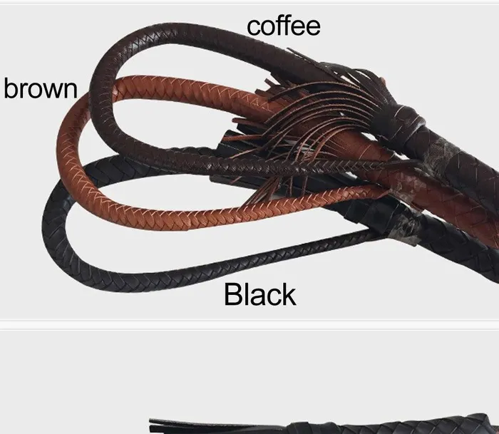 Whips 80Cm Braided Whip Bdsm Impact Play Spanking Toys Fetish Kink House of Dasein Couples