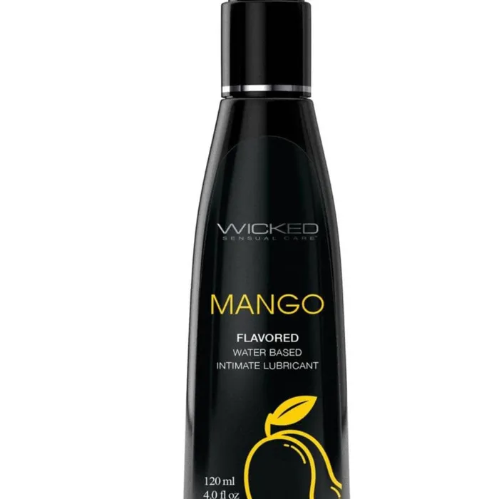 Wicked Aqua Mango Flavored Water Based Lubricant 4 OZ Wicked Sensual Care Lubricants Wicked Aqua Mango Flavored Water Based Lubricant 4 OZ Wicked Sensual Care Lubricants