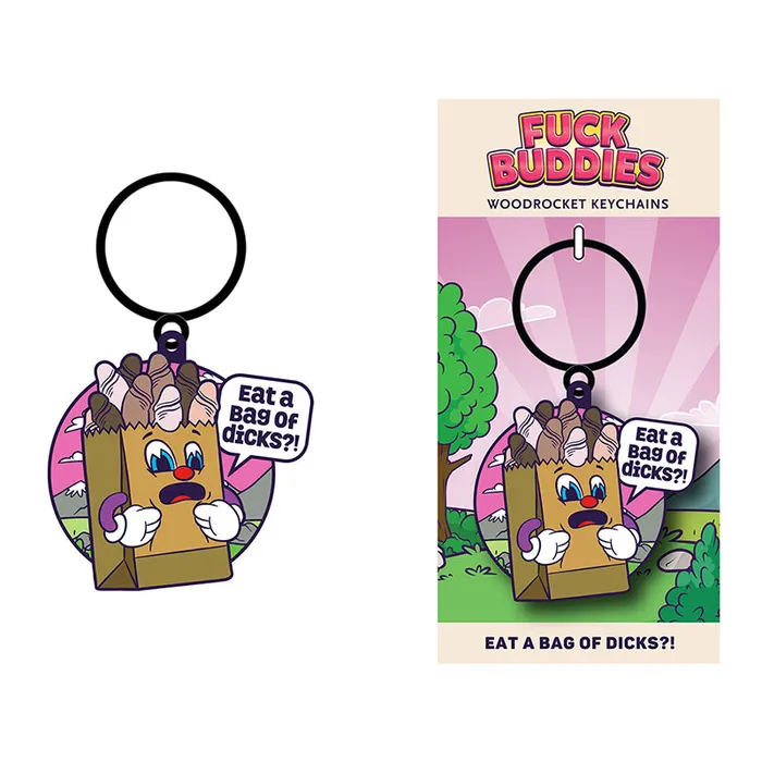 Wood Rocket Llc Anal Fuck Buddies Keychain Bag Of Dicks