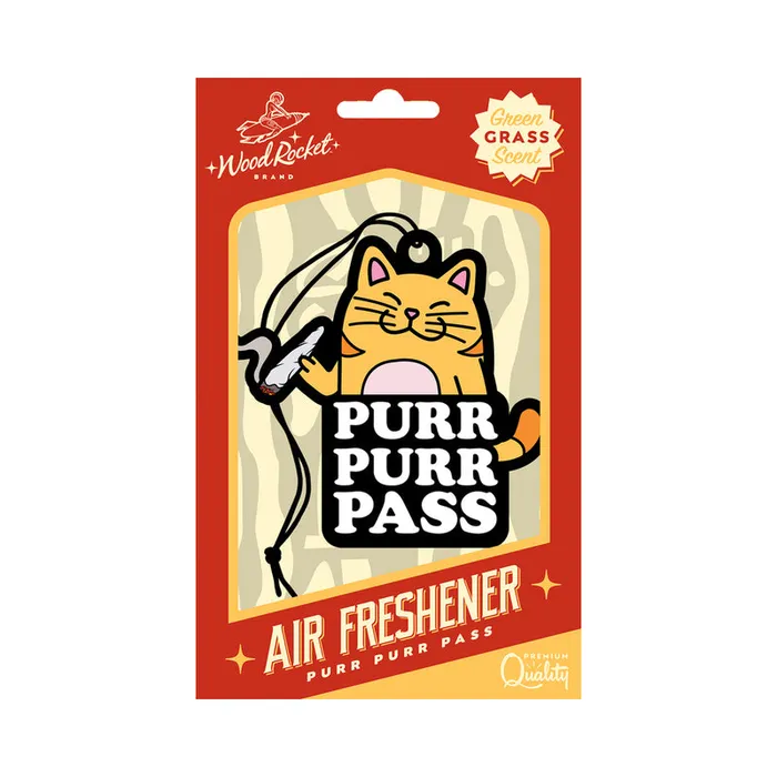 Wood Rocket Llc Vibrators Wood Rocket Air Freshener Purr Purr Pass
