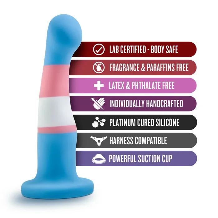 Anal Blush Avant Pride 2 True Blue GSpotProstate Dildo