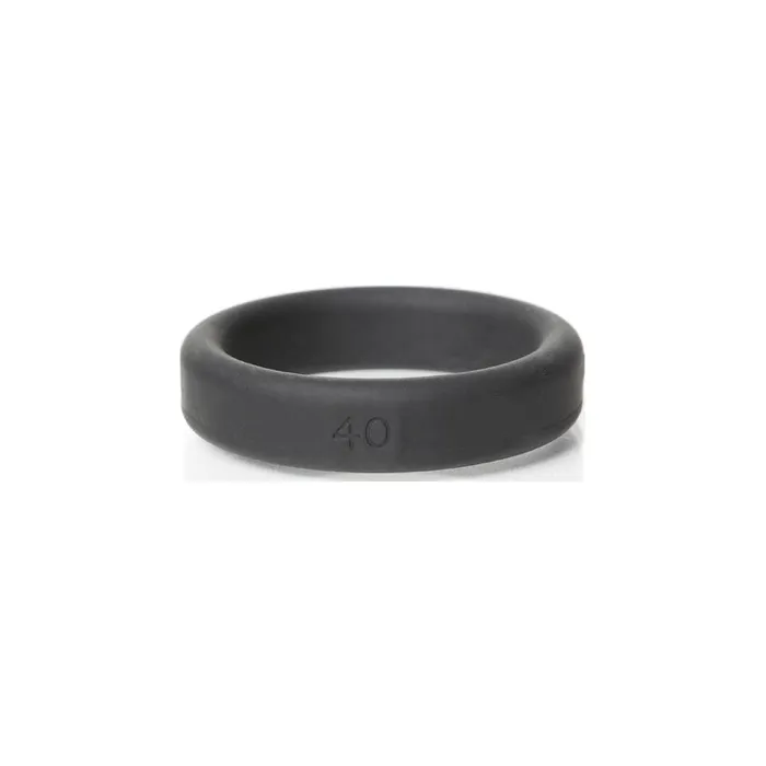 Anal Boneyard Silicone Ring 40mm Black Black Boneyard