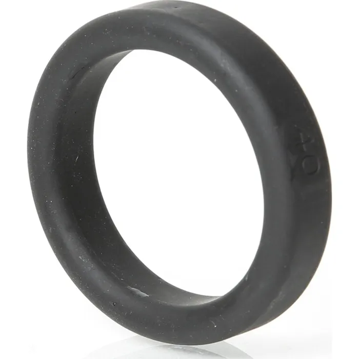 Anal Boneyard Silicone Ring 40mm Black Black Boneyard