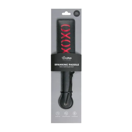 Anal Fetish Collection Spanking Paddle XOXO Black