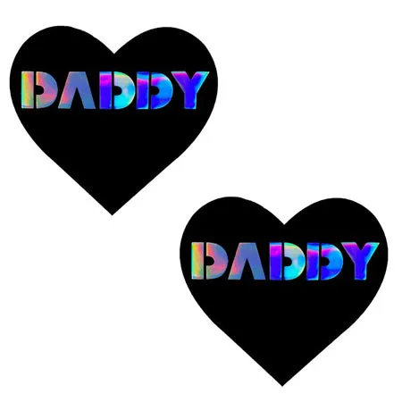 Anal Neva Nude Neva Nude Daddy Heart Black Vinyl Pasties