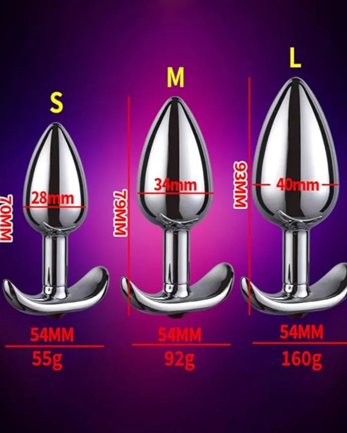 Anal Scandals Weighted Butt Plug With Metal Anchor Base by Scandals