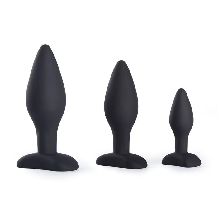 Anal Sxo Toy Shop Pleasure Anal Training Silicone Classic Butt Plugs Set 3 Pieces Anal Sxo Toy Shop Pleasure Anal Training Silicone Classic Butt Plugs Set 3 Pieces