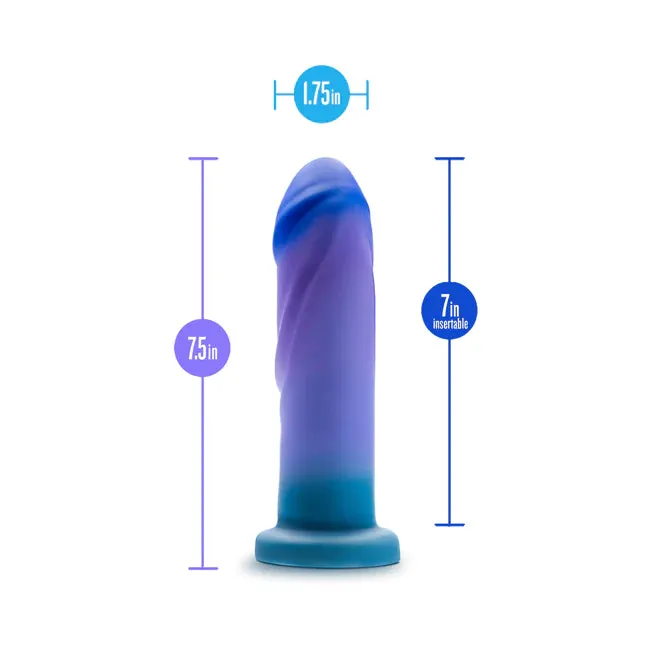 Blush Dildos Avant Midnight Rendezvous Silicone Dildo Ocean Blue