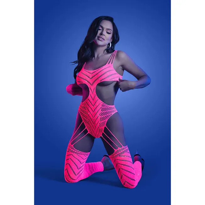 Bodystockings Playsuits Fantasy Lingerie Wavelength UV Reactive Rhinestone Fishnet CutOut Bodystocking OS Bodystockings Playsuits Fantasy Lingerie Wavelength UV Reactive Rhinestone Fishnet CutOut Bodystocking OS