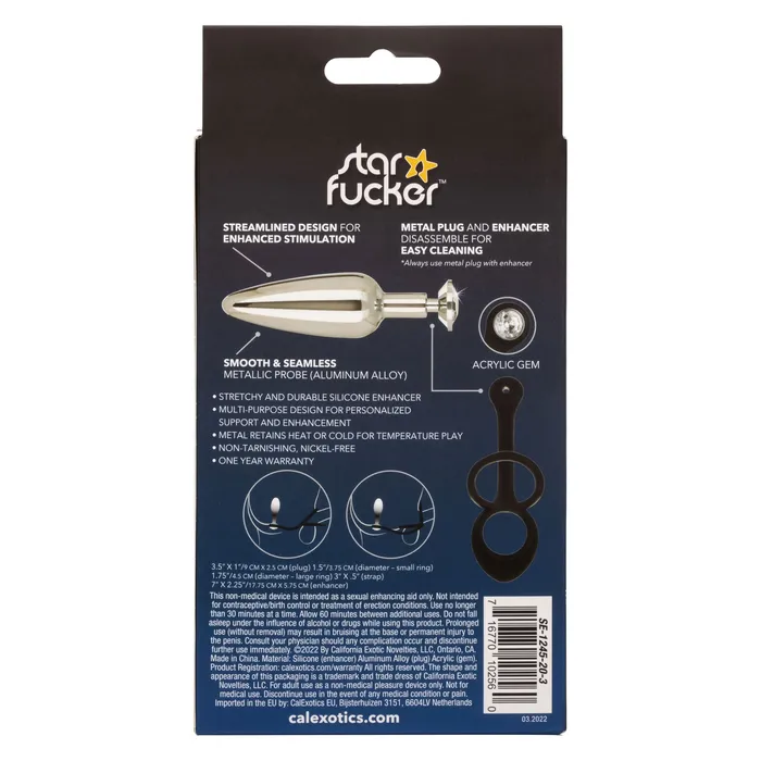 CalExotics Anal Star Fucker Slim Plug CalExotics Anal Star Fucker Slim Plug