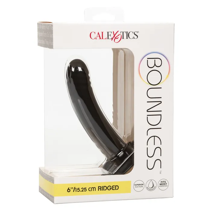 CalExotics Boundless Ridged 6 Inch Black Anal CalExotics Boundless Ridged 6 Inch Black Anal