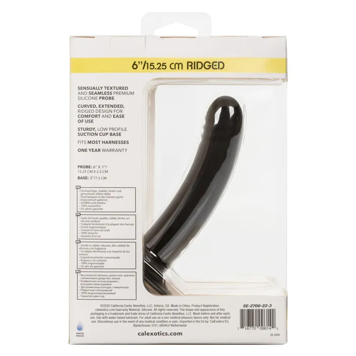 CalExotics Boundless Ridged 6 Inch Black Anal CalExotics Boundless Ridged 6 Inch Black Anal
