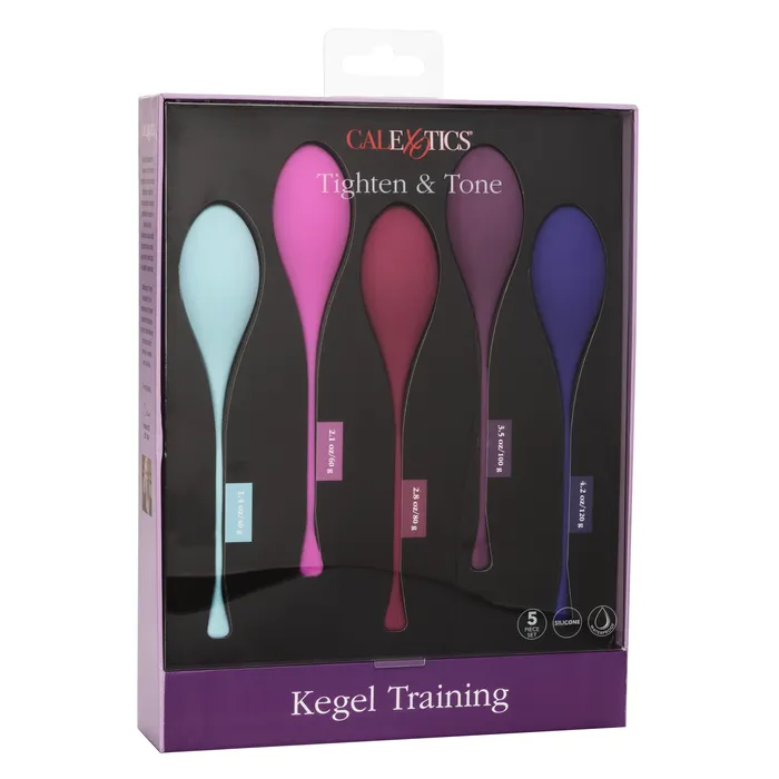 CALEXOTICS Female Sex Toys TIGHTEN AND TONE KEGEL TRAINING 5 PIECE SET