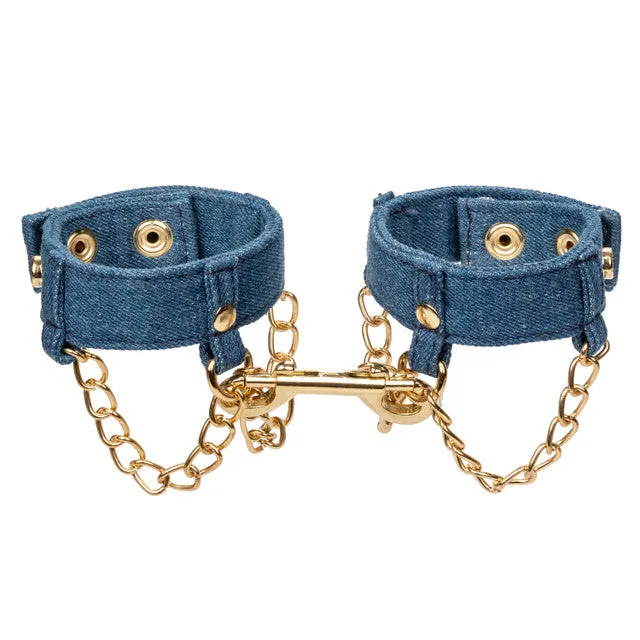 CaleXOtics RIDEEM WRIST CUFFS Premium Denim Collection CalExotics Couples