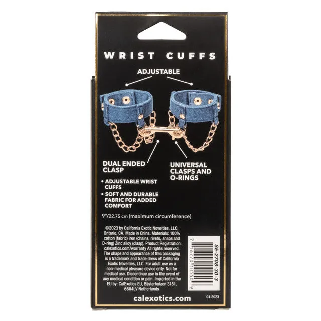 CaleXOtics RIDEEM WRIST CUFFS Premium Denim Collection CalExotics Couples