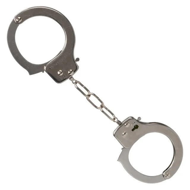 CaleXOtics ULTRA FLUFFY FURRY CUFFS Silver Metal Handcuffs with Luxurious Purple Faux Fur CalExotics Couples