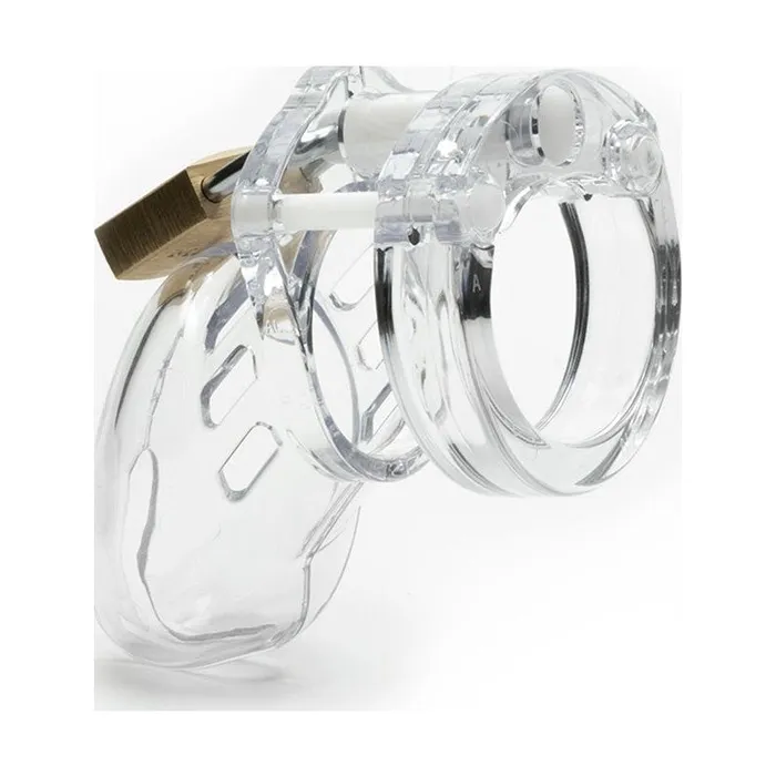 CBX Male Sex Toys Cockcage CB6000S Clear Short Chastity Cage Secure Lock